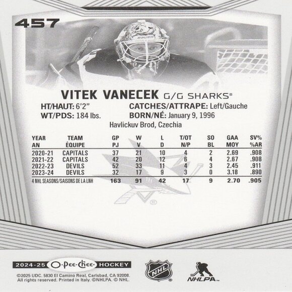 Vitek Vanecek Hockey Card Collection - 2 Card Set - Picture 5 of 5